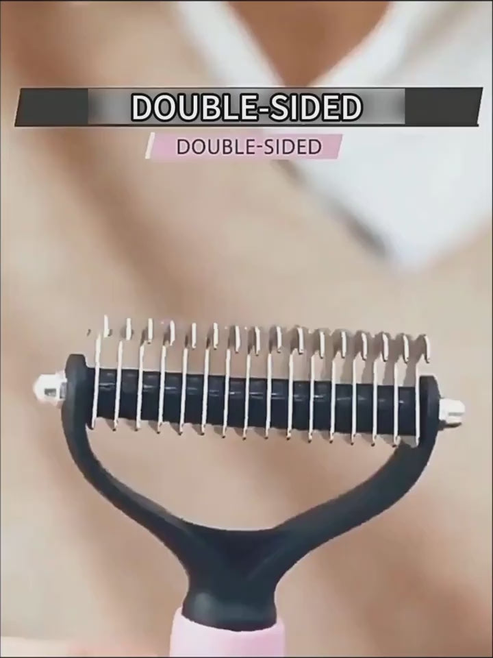 Professional 2-in-1 Undercoat Dematting Rake